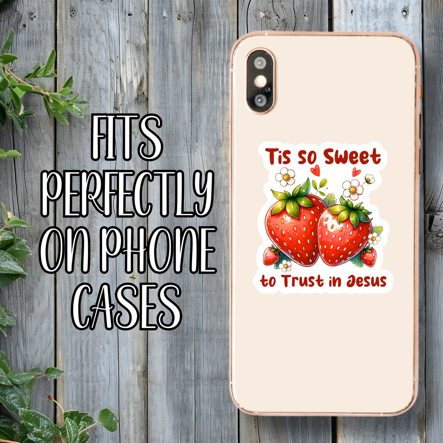 'Tis So Sweet To Trust In Jesus - Faith & Spirituality Sticker | Laminated Vinyl Decal | Funny Gift Stickers | Multiple Sizes | Perfect for Laptops, Cars, Tumblers and More!