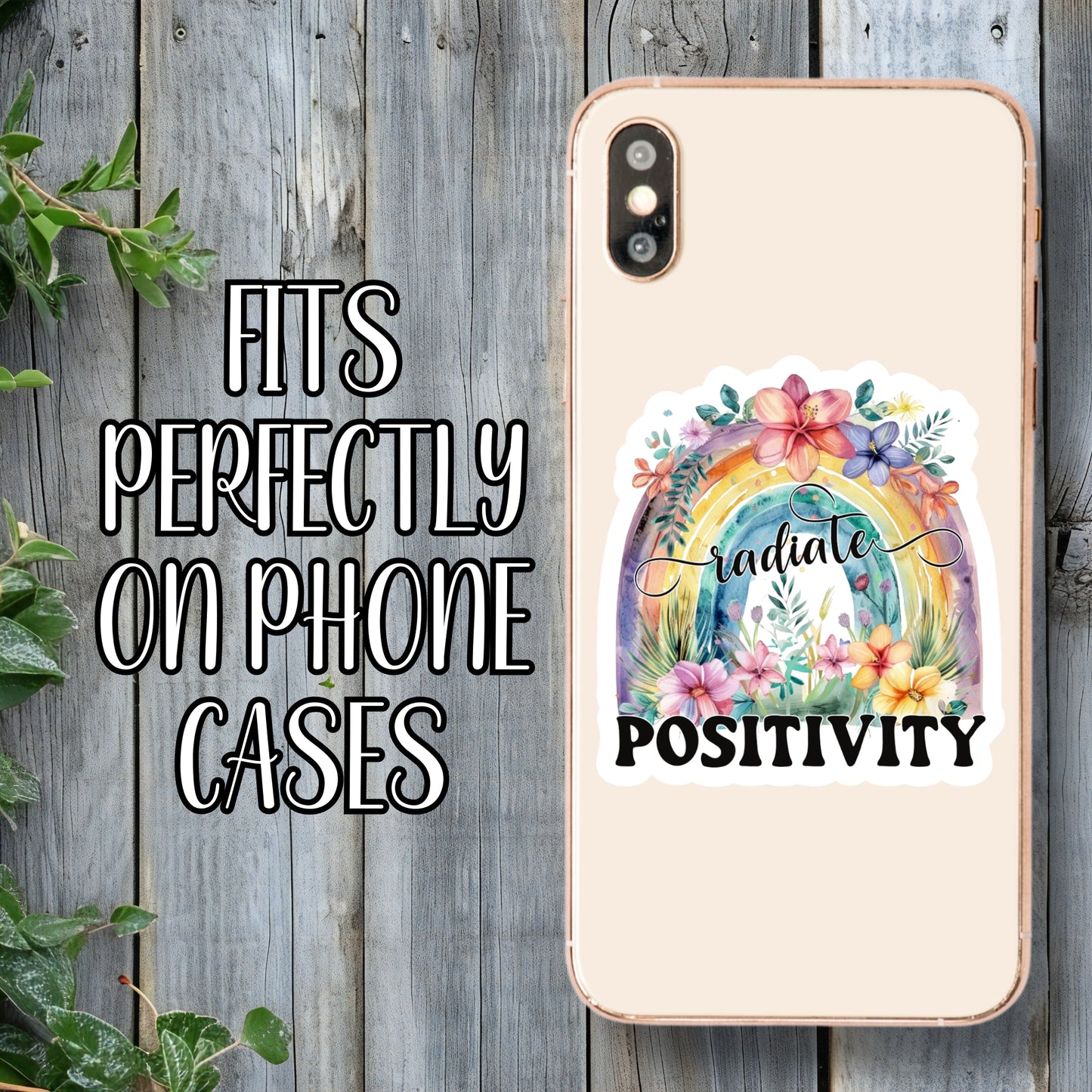 Radiate Positivity - Floral Sunflower Aesthetic Daily Affirmations and Motivational Sticker | Laminated Vinyl Decal | Funny Gift Stickers | Multiple Sizes | Perfect for Laptops, Cars, Tumblers and More!